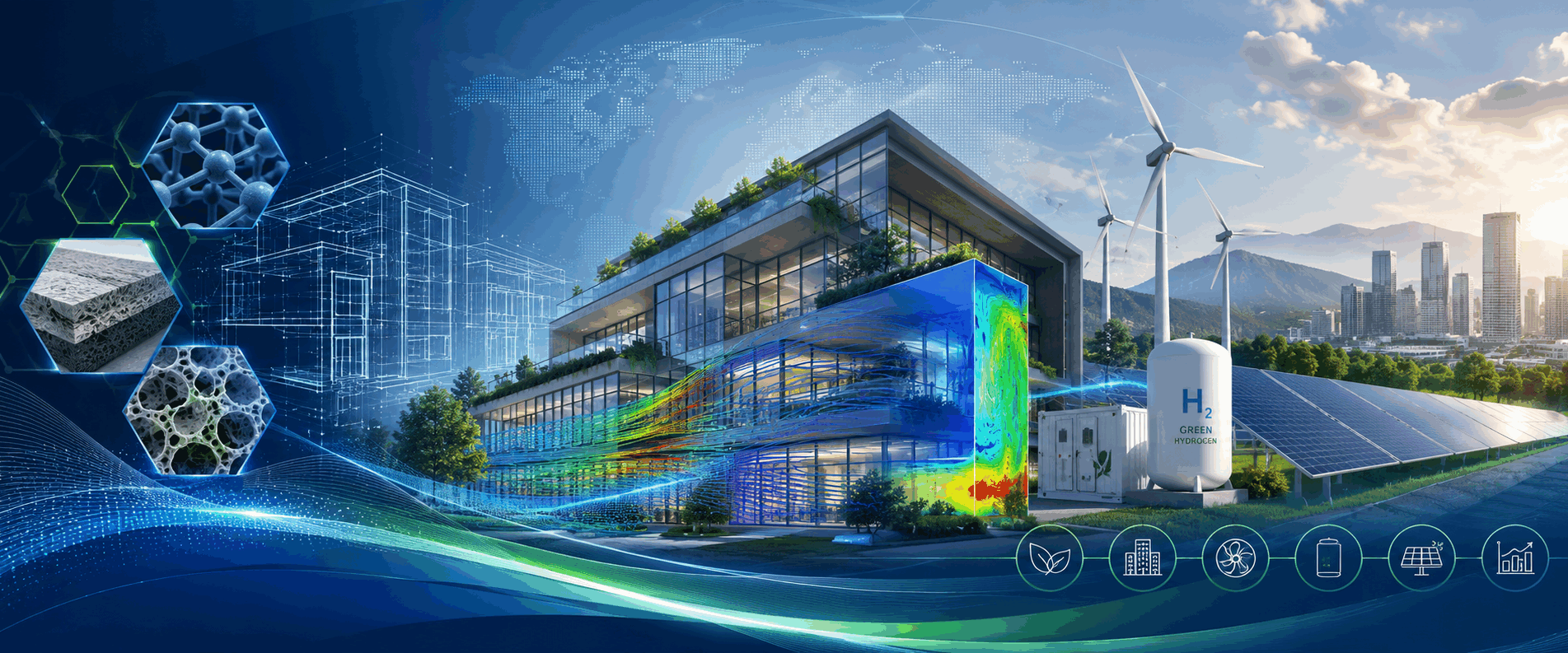 Advanced Materials, Computational Modeling and Clean Energy Technologies for Sustainable and Low-Carbon Built Environments